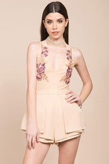 Meilani Collar Romper Nude