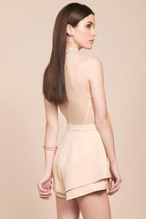 Meilani Collar Romper Nude