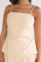 Riviera Romance Side Cascade Top Cream
