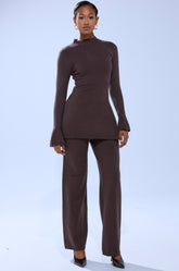 GET COZY WITH ME WIDE LEG PANT