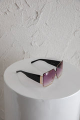 Fiery Square Frame Sunglasses Red