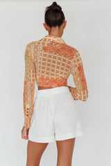 Maxeen Side Pocket Shorts White
