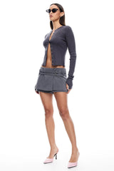 LIONESS Ivy League Top Charcoal
