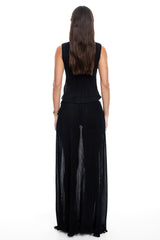 LIONESS Ford Maxi Skirt Onyx
