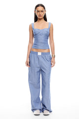 LIONESS Cobain Pants Navy Stripe