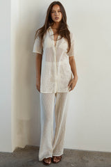 SNDYS Hyams Buttoned Knit Top Sand