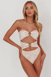 Matilda Cut-Out One Piece Swimsuit Print Mix