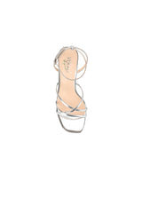 VERALi Penelope Strappy Sandals Silver Metallic
