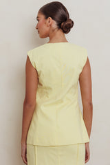 Sweet Treat Sleeveless Top Lemon