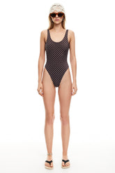 LIONESS Kenny One Piece Chocolate Blue Polka