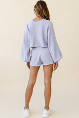 Easy Breezy Long Sleeve Midi Sweater Purple