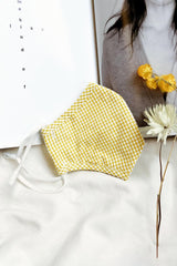 Maiden Mask Gingham Yellow