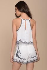 Harlee Floral Top White