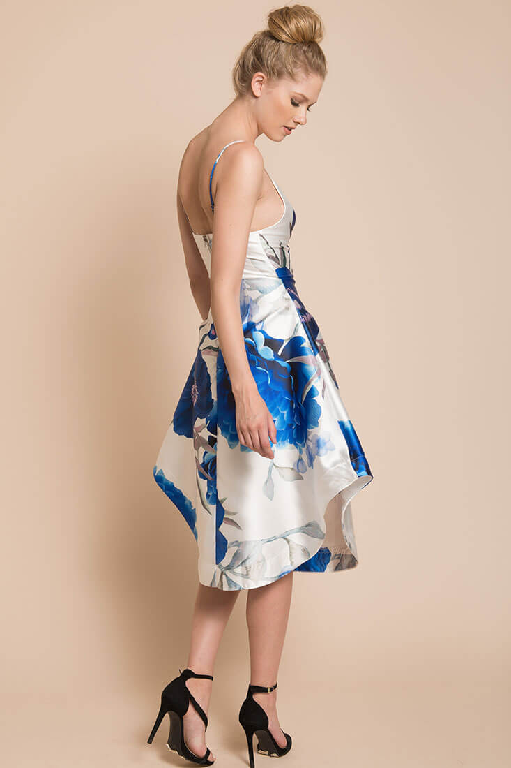 Ingrid Floral Dress Blue
