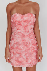 In Paris Embellished Mini Dress Pink