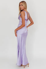 Lainy Cowl Bust Maxi Dress Lilac