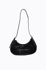 Peta And Jain Moto Shoulder Bag Black