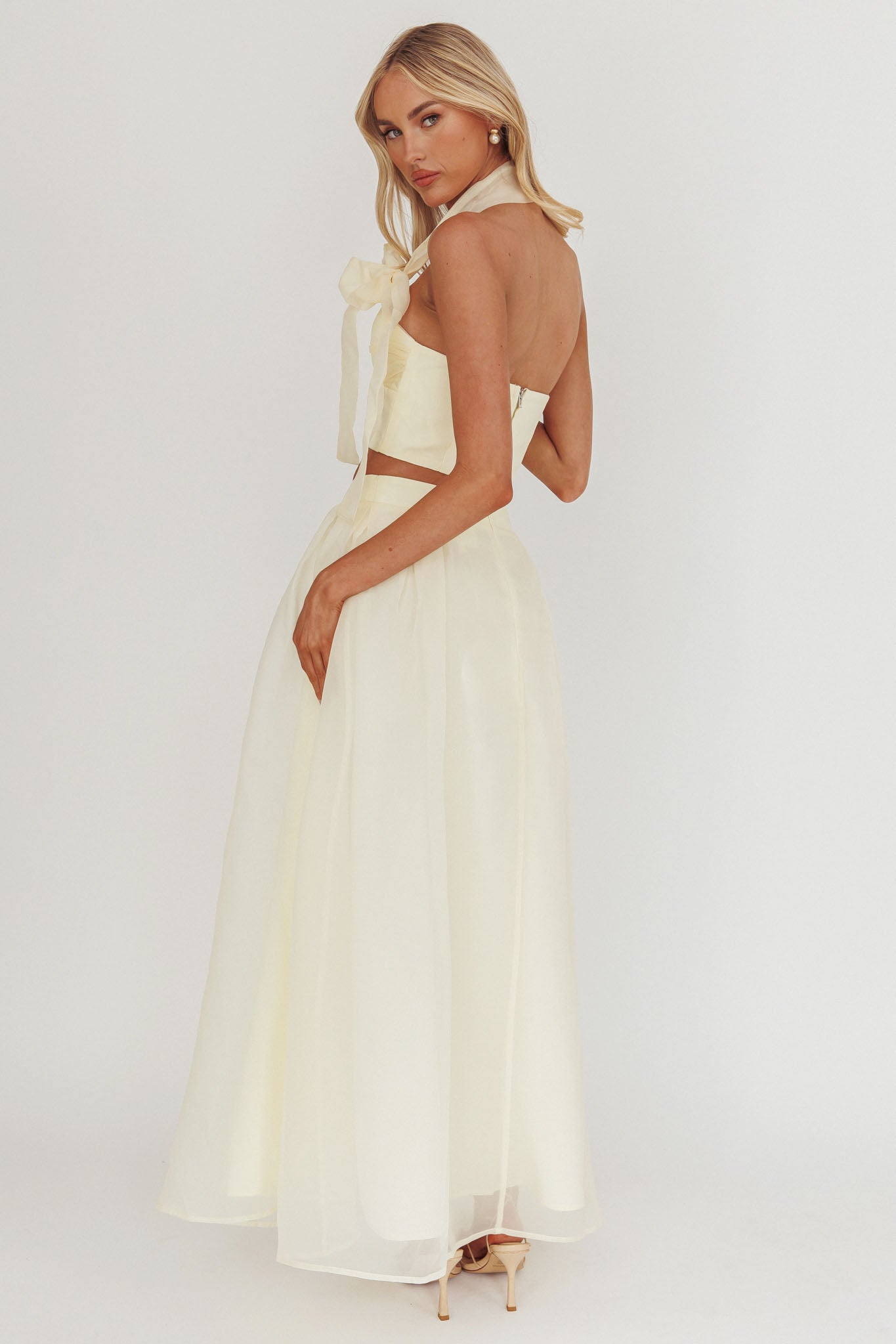 Simple Things Organza Maxi Skirt Butter