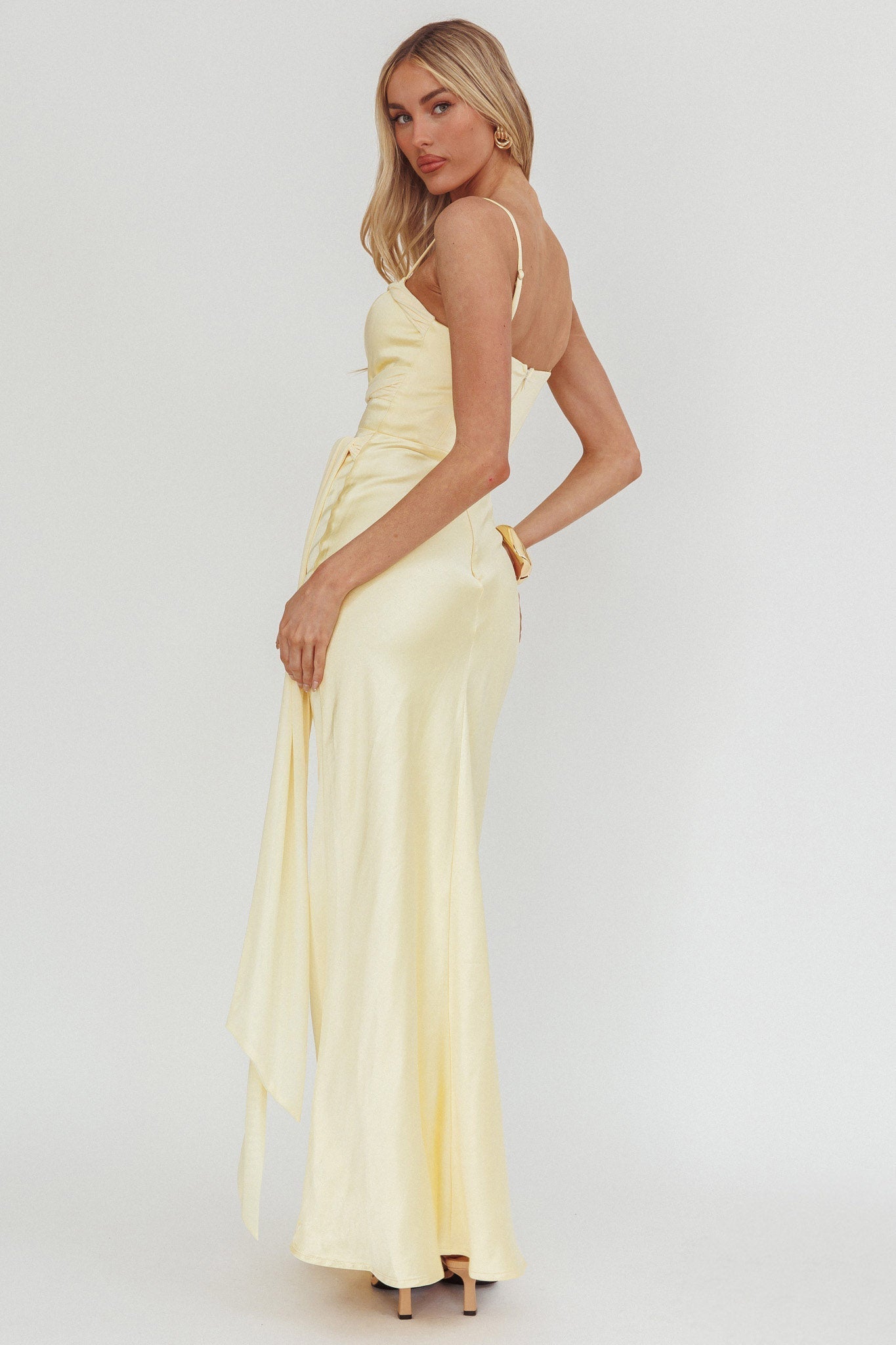 Wysandra Knot Detail Maxi Dress Butter