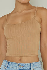 Sold Out Ribbed Cami Top Mocha