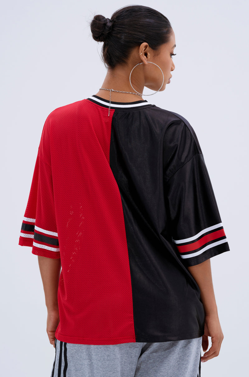 SPLIT PERSONALITY JERSEY TOP