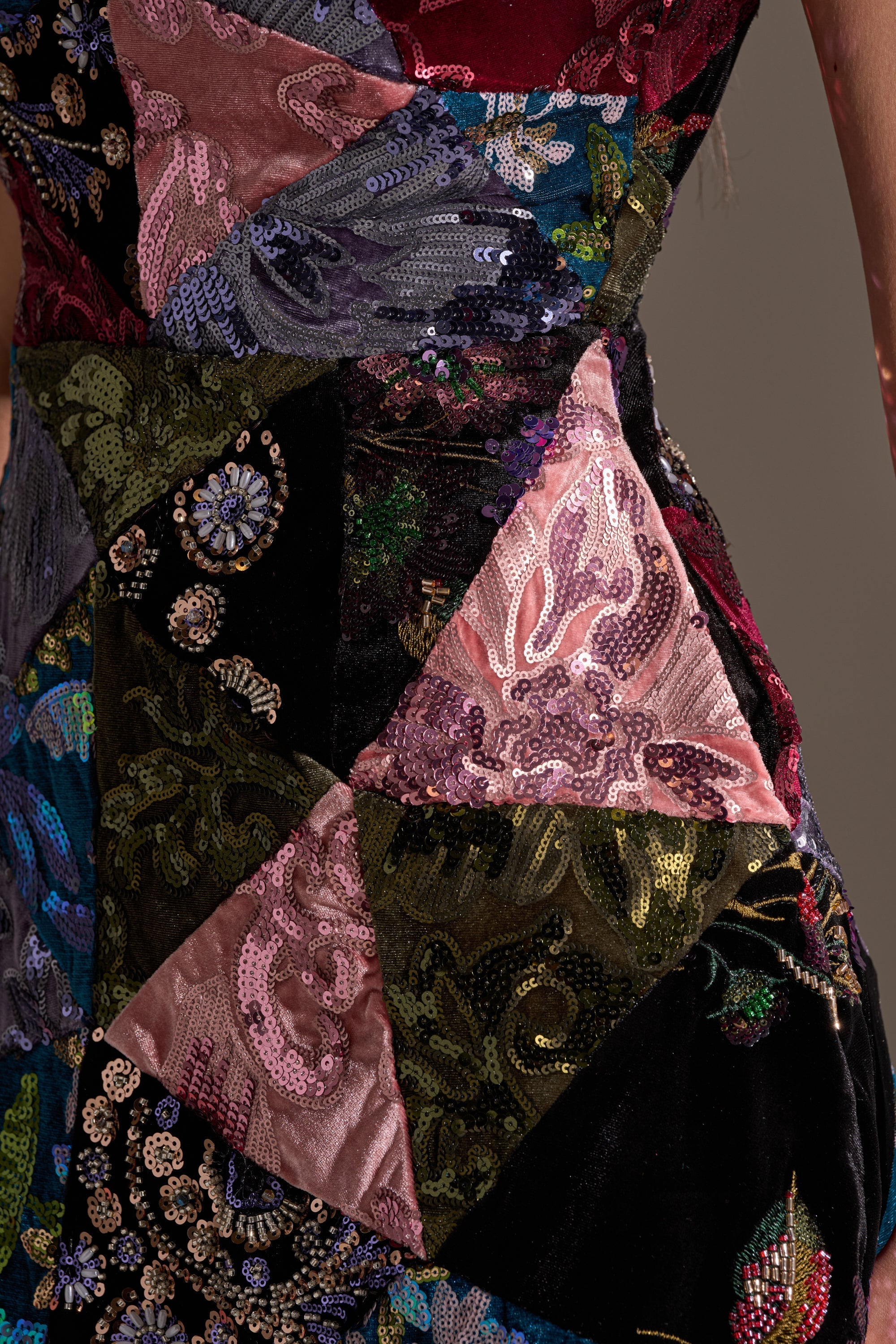 MIXED EMOTIONS BROCADE MINI DRESS