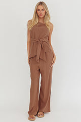 Eniola Drawstring Pants Chocolate