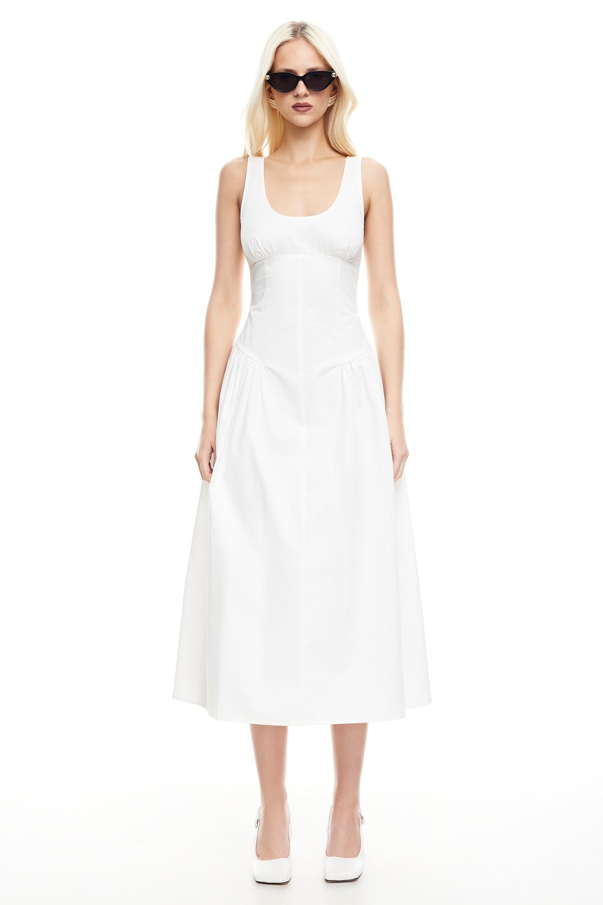 LIONESS Luna Rosa Maxi Dress Porcelain