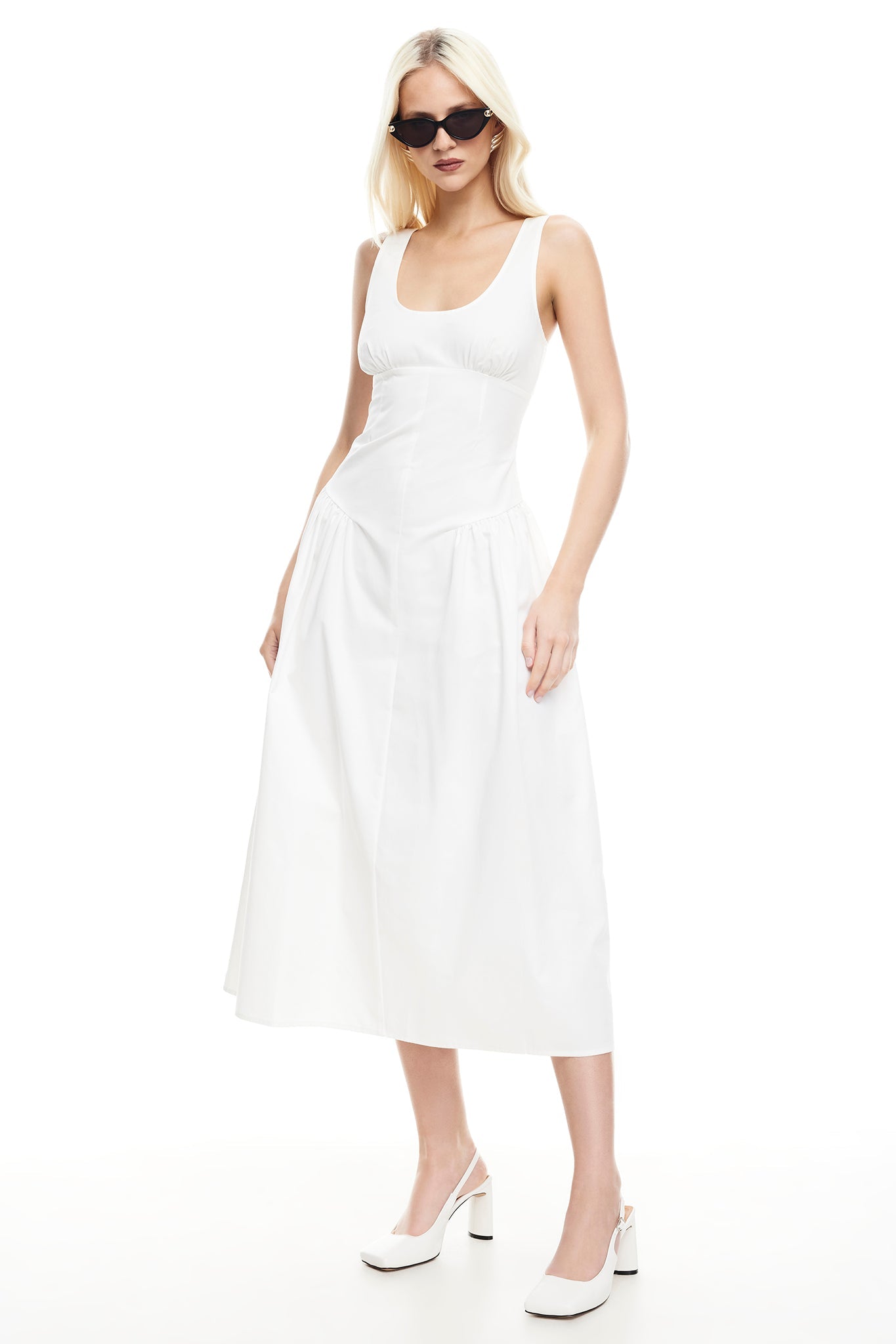 LIONESS Luna Rosa Maxi Dress Porcelain