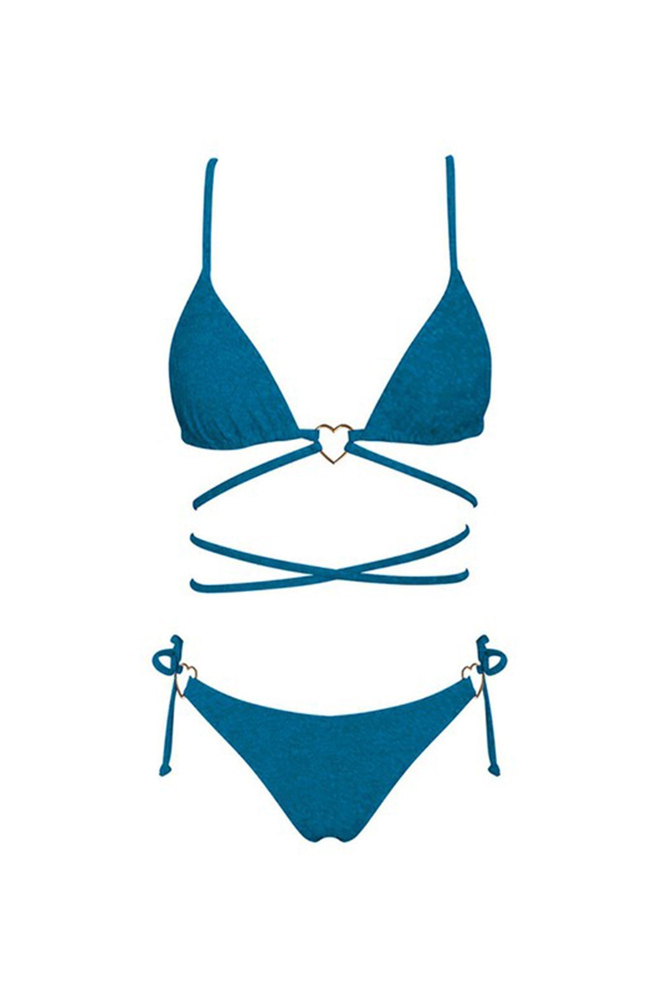 Summer Love Bikini Bottom Blue Shimmer