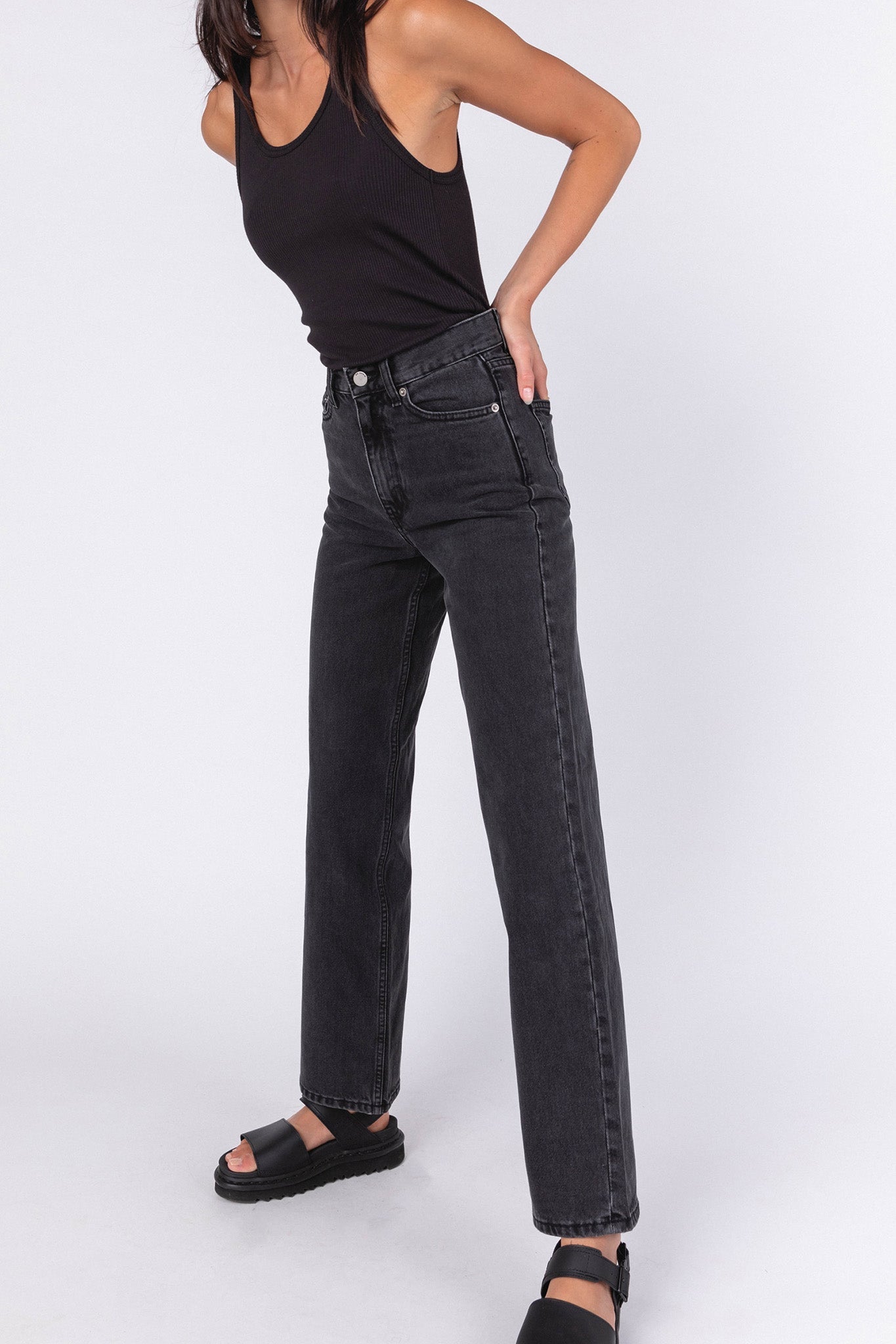 DR DENIM Echo Jeans Concrete Black