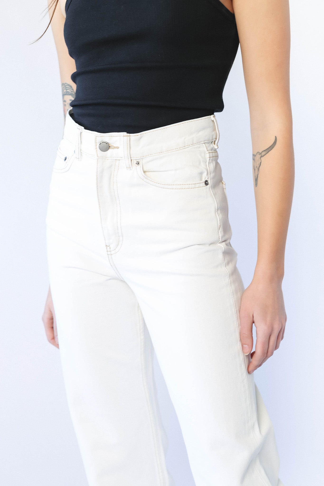 DR DENIM Echo Jeans Light Ecru
