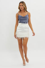 Tamera Cowl Neck Cami Top Slate