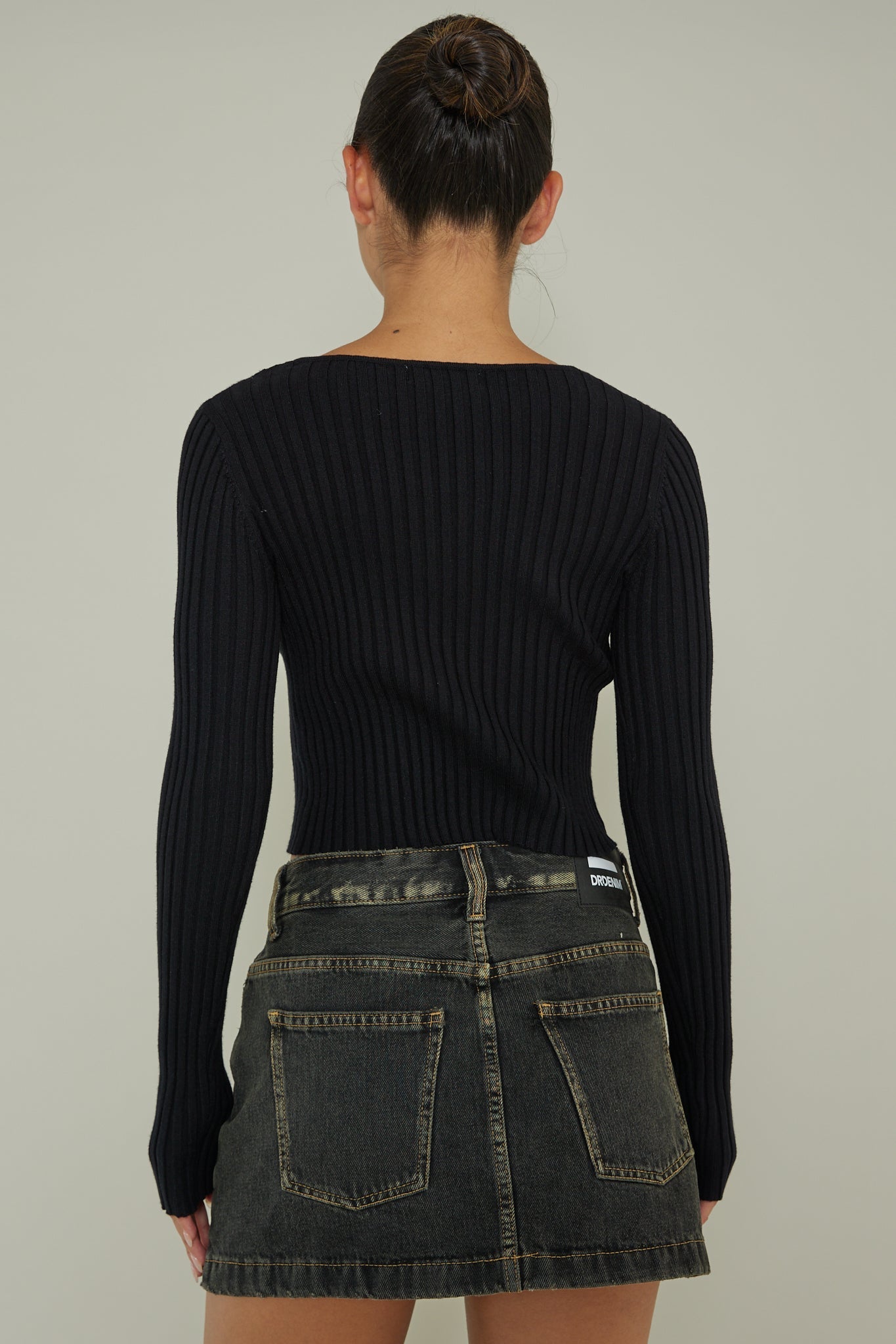 New School Long Sleeve Top Black