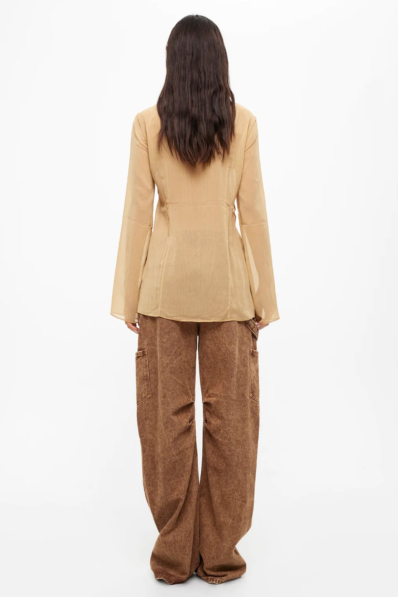 LIONESS Barely There Tie Top Sand