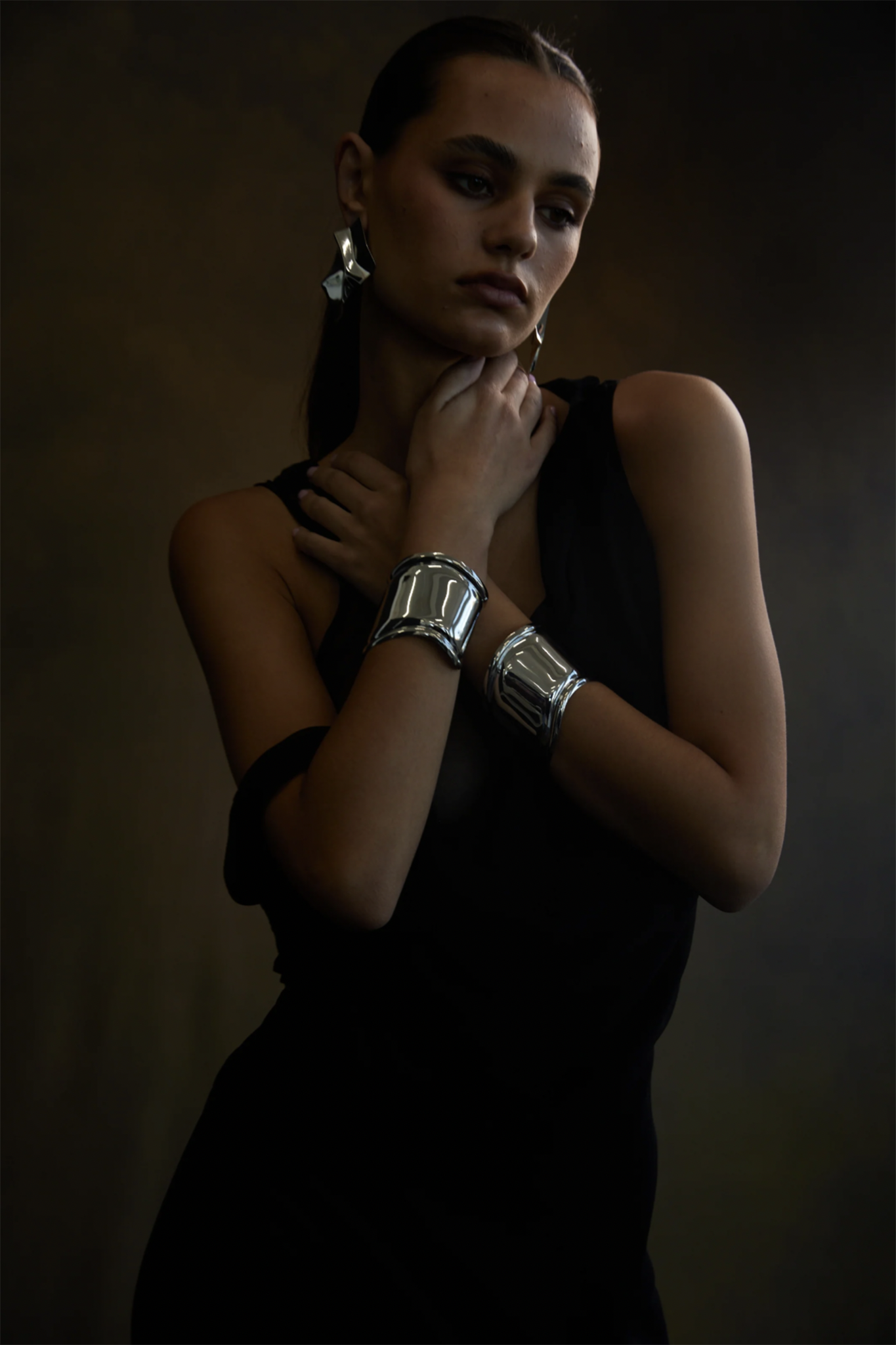 NOAH Wave Cuff Silver