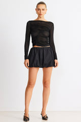 SNDYS Elodie Top Black