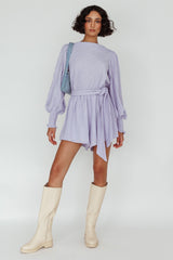 Summer Lover Long Sleeve Romper Lilac