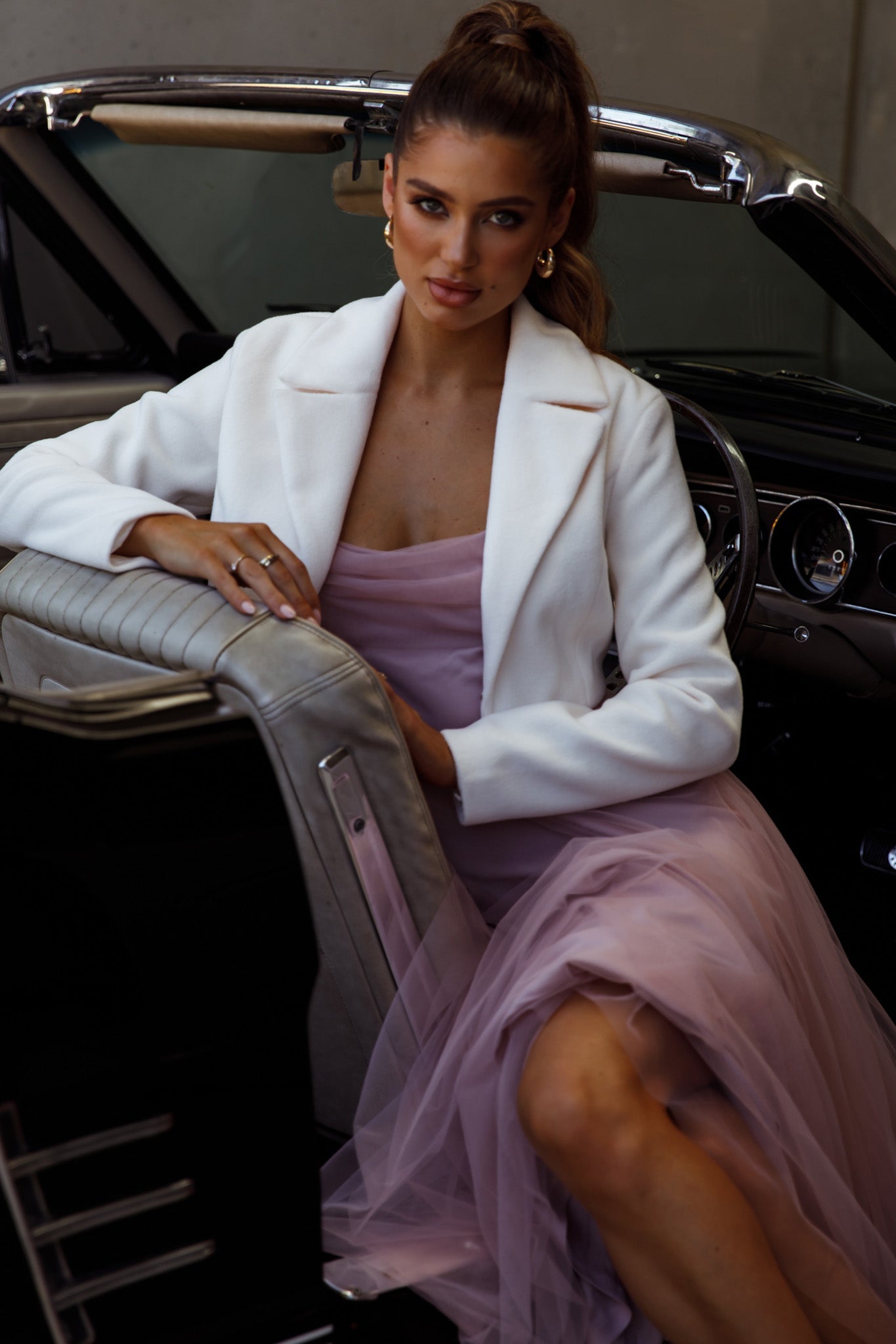 Tres Jolie Crop Jacket White