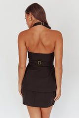 Tammi High Waist Mini Skirt Black