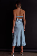 Ladies' Night Cowl Back Midi Dress Seafoam