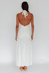 La Habra Halterneck Romper White