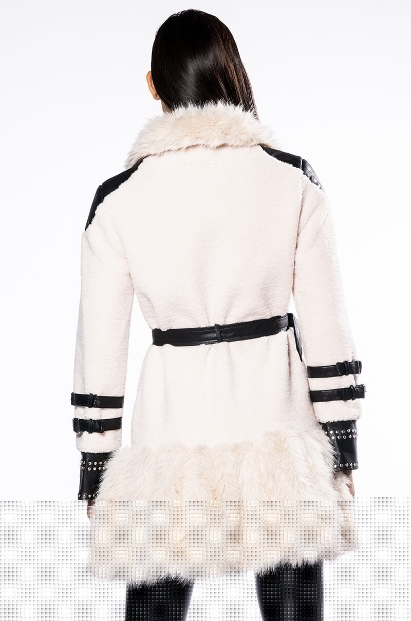 THE MET FAUX FUR COAT