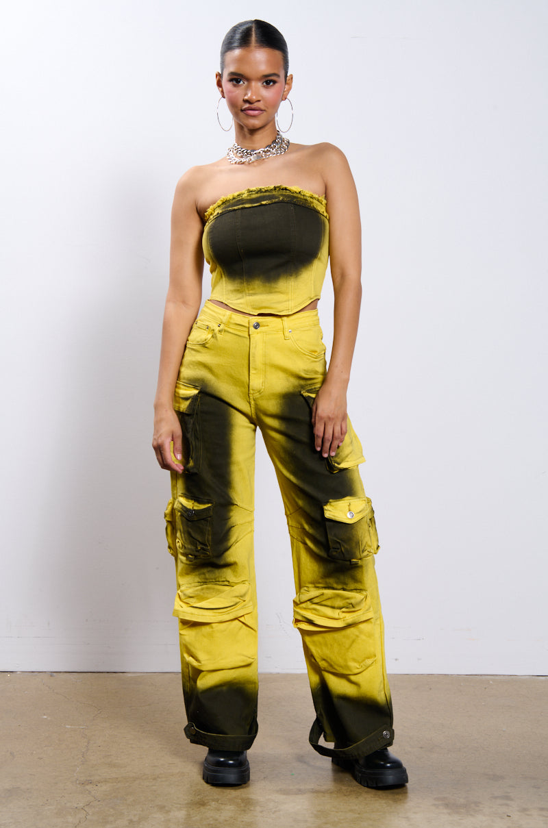 WHAT THE PRICE DENIM CARGO PANT